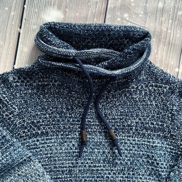 Piazza Italia Man Ombre Pullover Cowlneck Sweater Long Sleeves - Picture 6 of 9